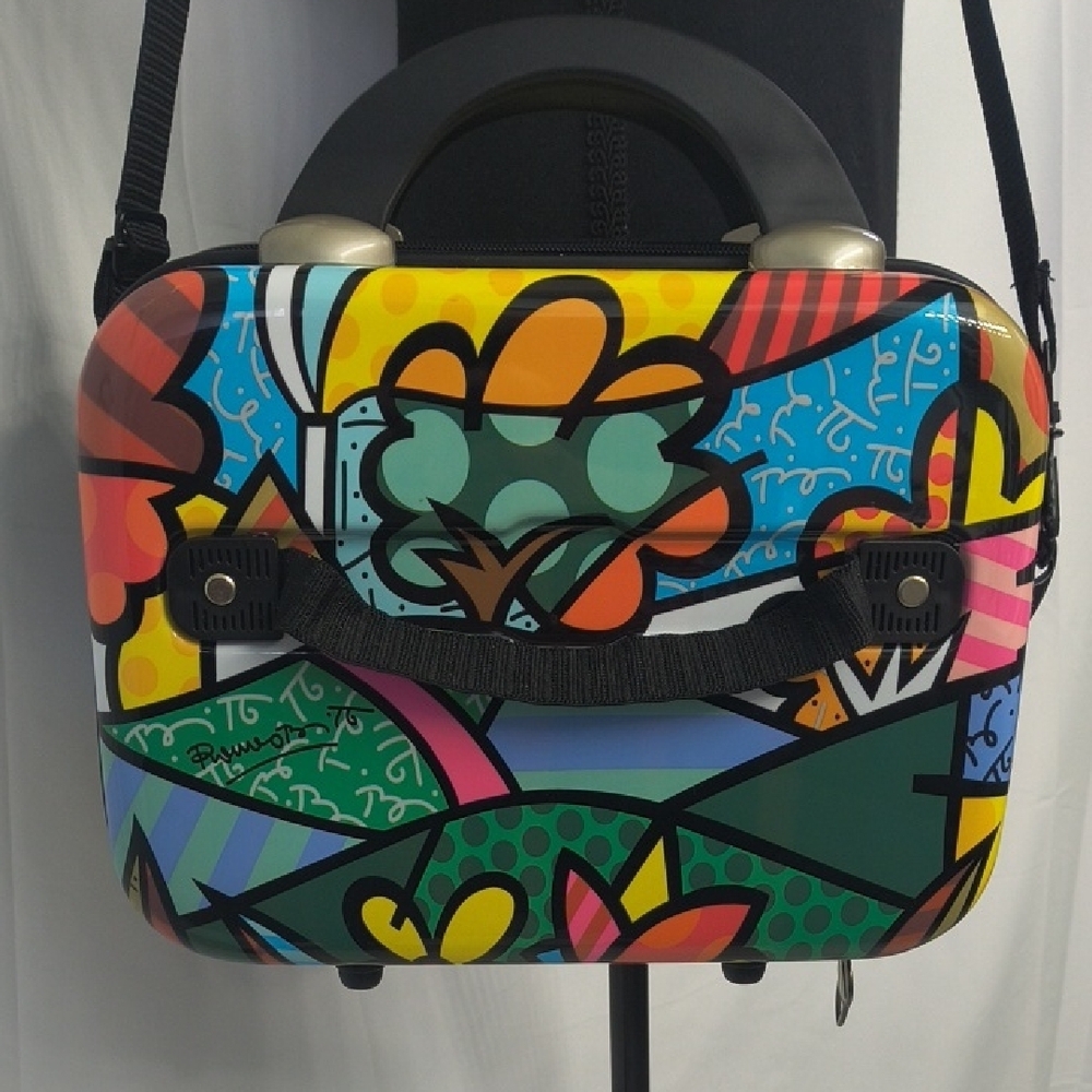 Heys America USA Britto Flowers Hard  Beauty Case Multi-Colored Retired Design - Picture 15 of 16